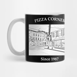 Pizza Corner Black Mug